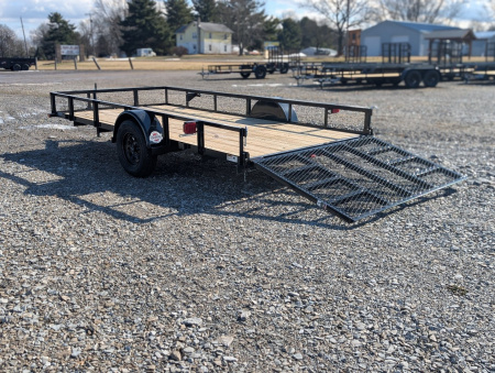 New 2025 Top Hat 77"x14' Utility Trailer