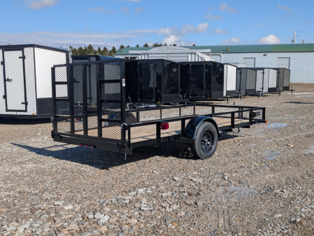 New 2025 Top Hat 77"x14' Utility Trailer