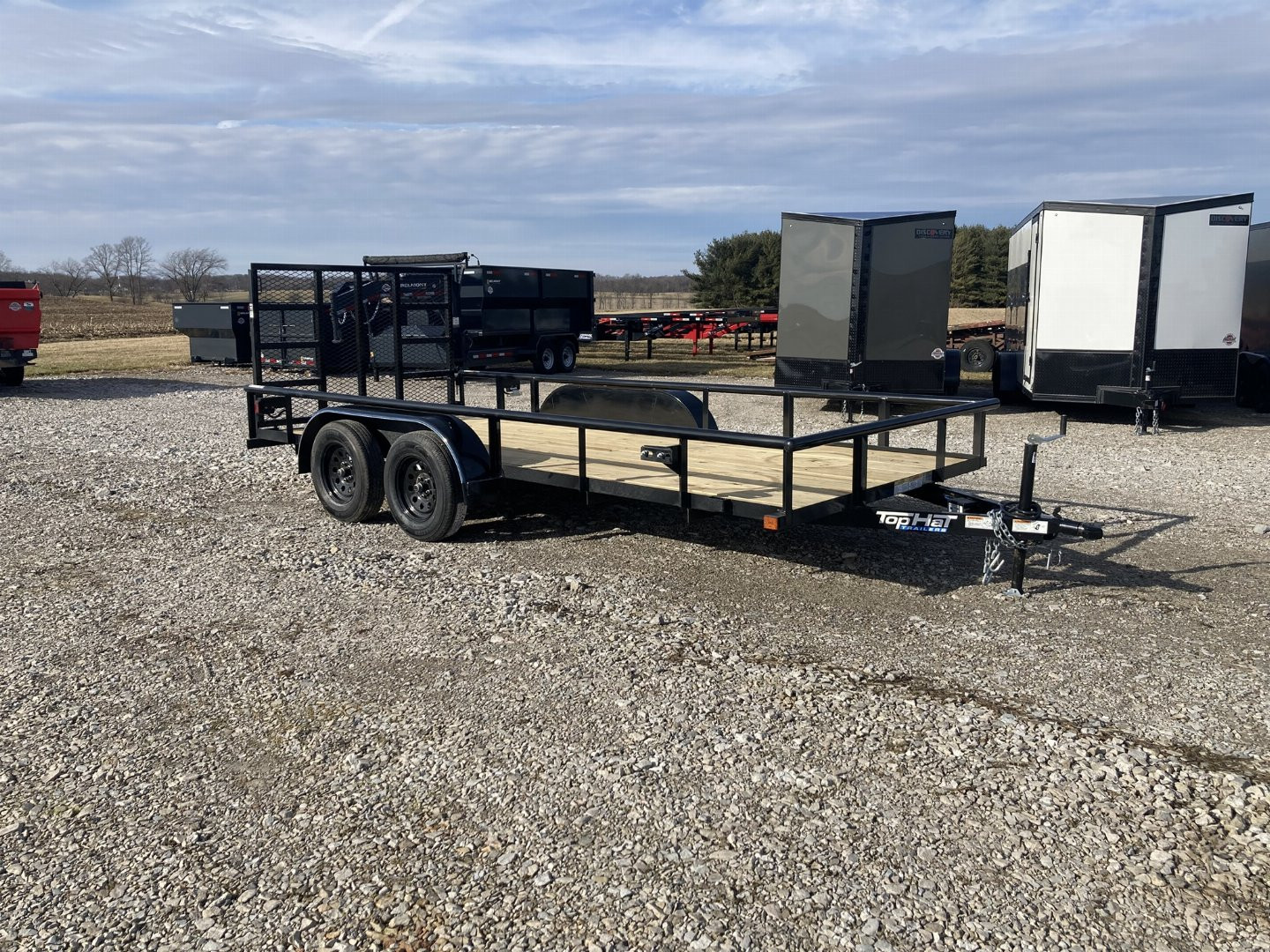 New 2025 Top Hat 77"x16' Landscape Trailer