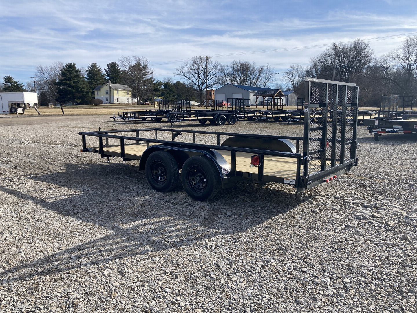 New 2025 Top Hat 77"x16' Landscape Trailer