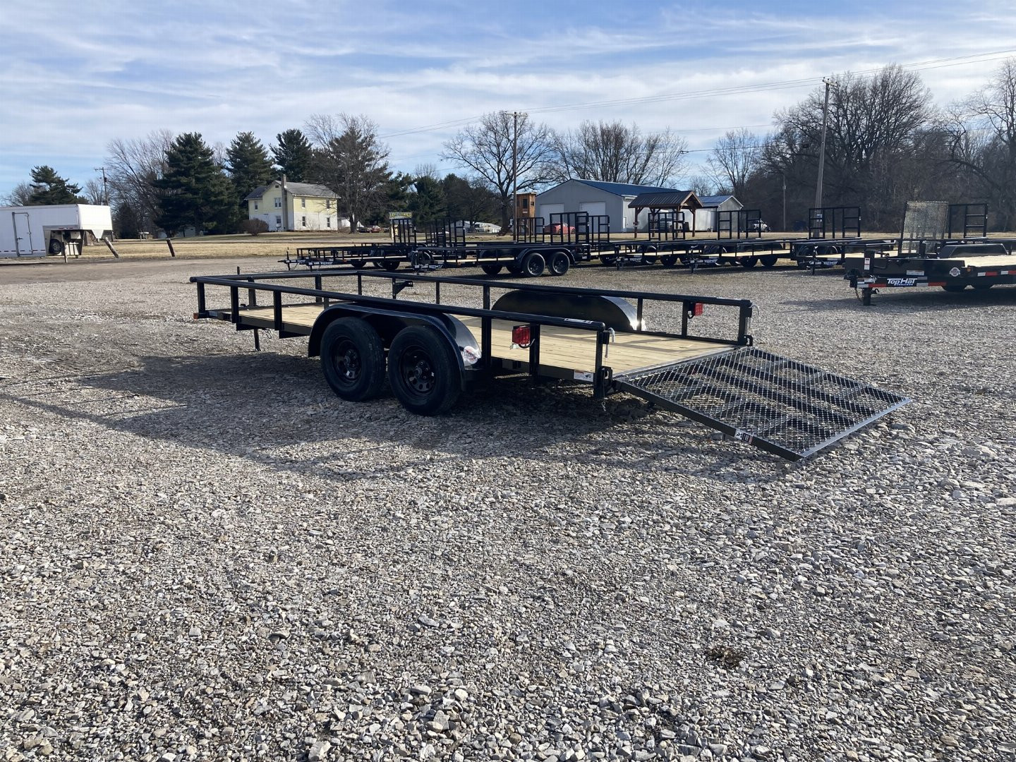 New 2025 Top Hat 77"x16' Landscape Trailer