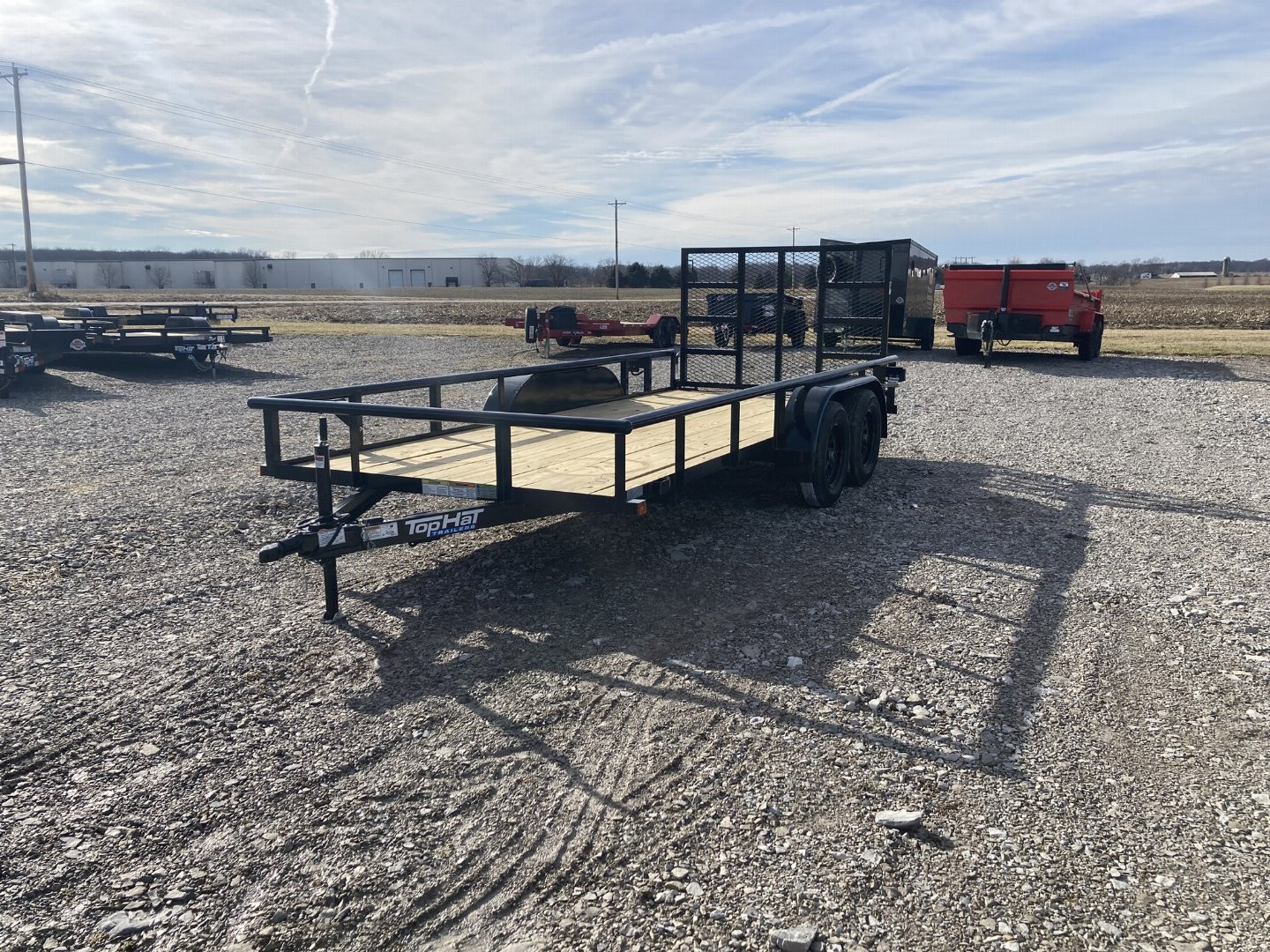 New 2025 Top Hat 77"x16' Landscape Trailer