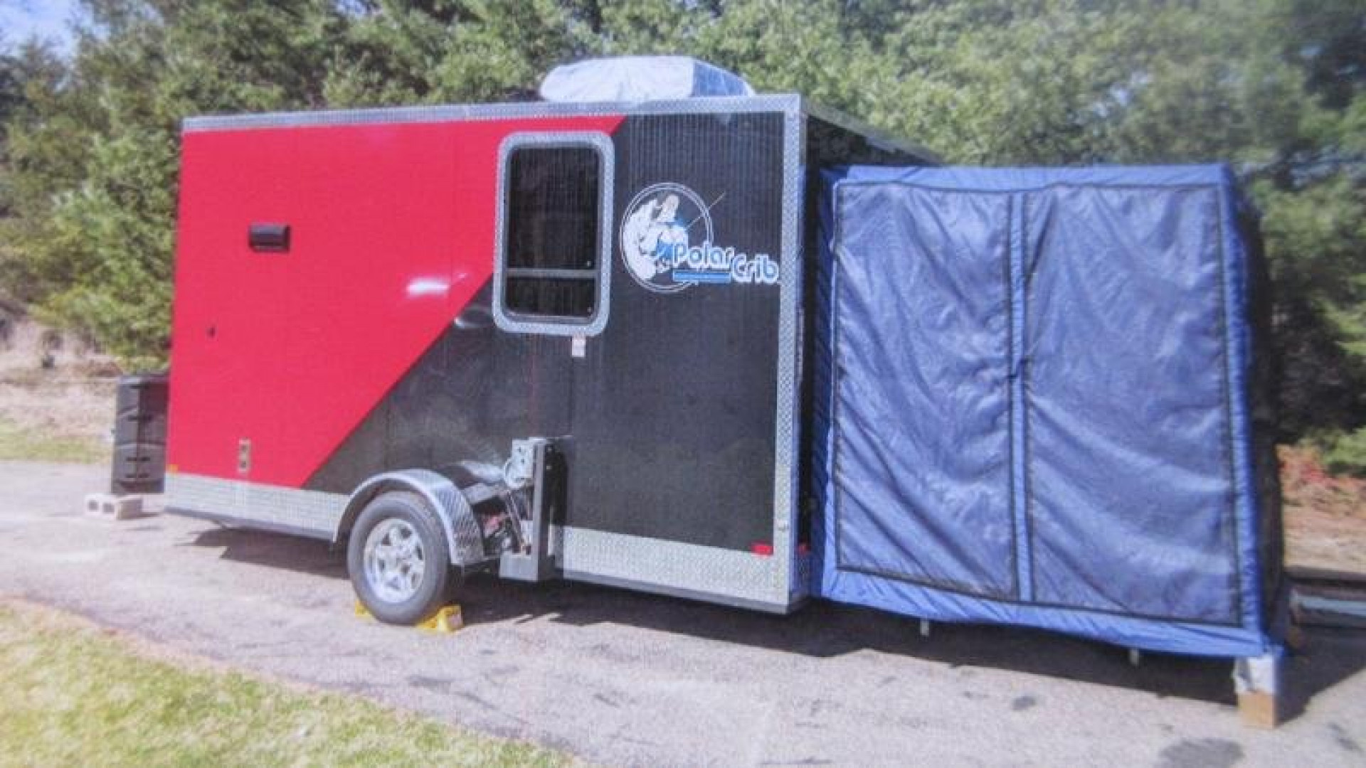 Used 2020 Polar Crib Ice Fishing/Toy Hauler/Camper Ice House