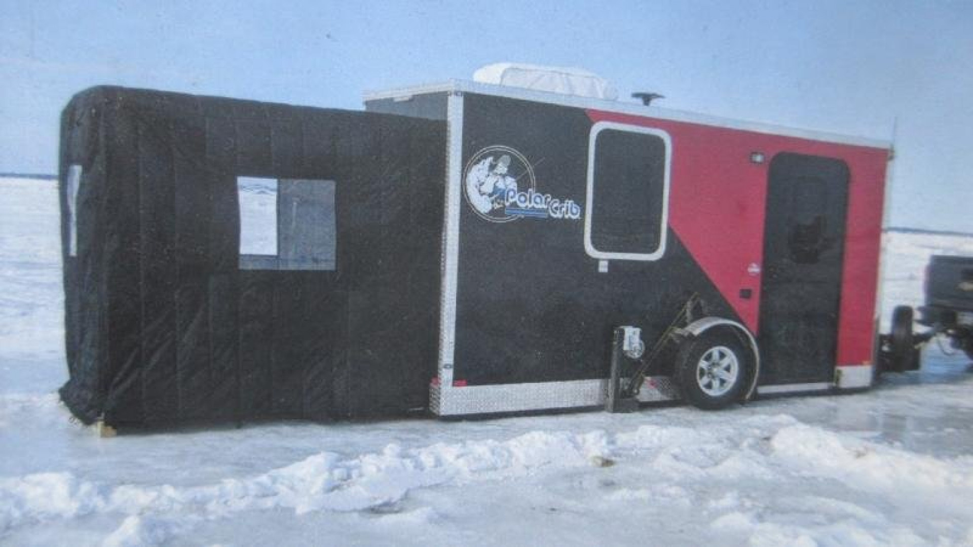 Used 2020 Polar Crib Ice Fishing/Toy Hauler/Camper Ice House