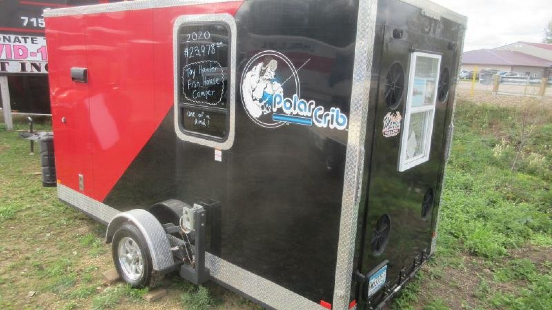 Used 2020 Polar Crib Ice Fishing/Toy Hauler/Camper Ice House