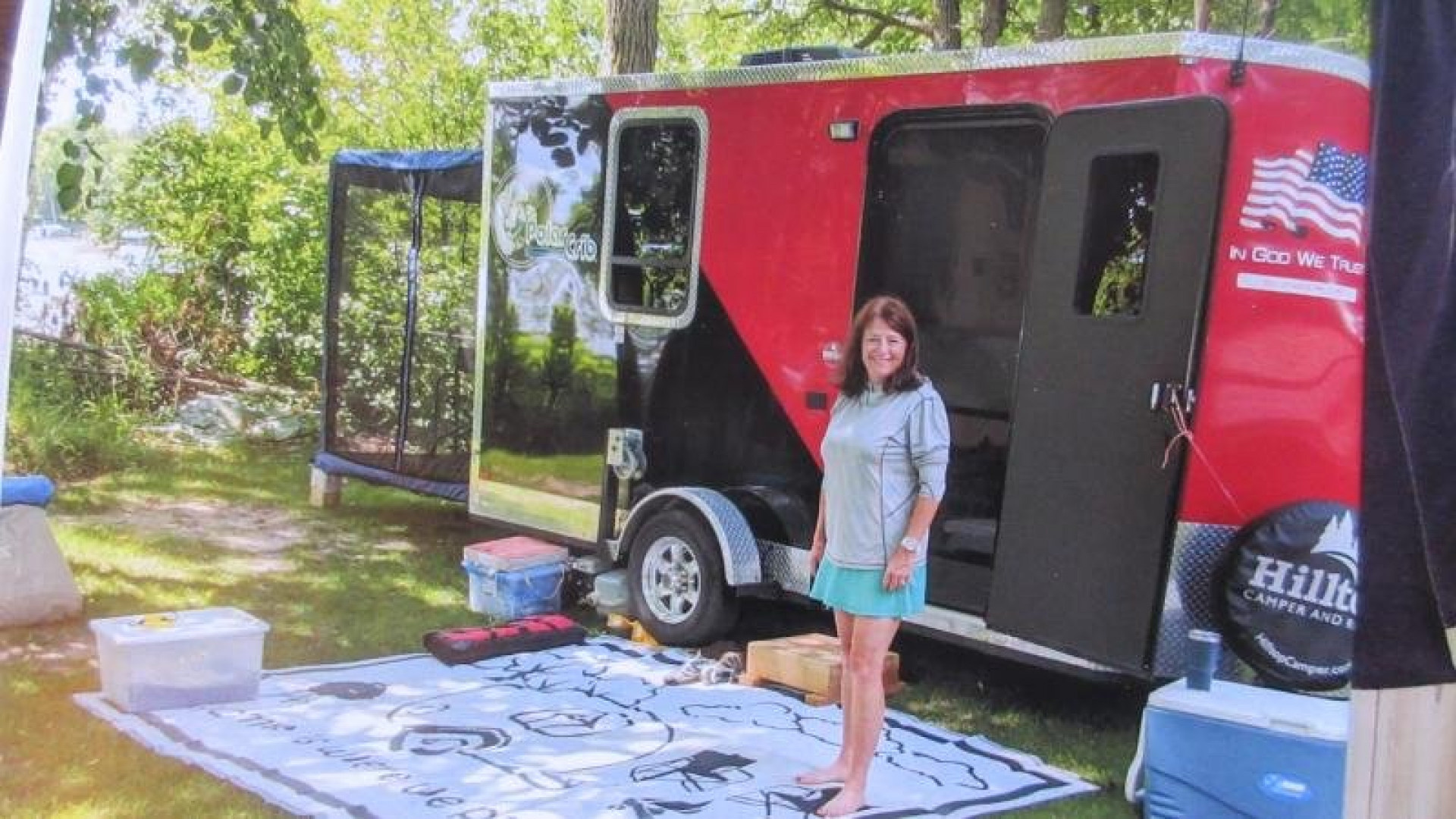 Used 2020 Polar Crib Ice Fishing/Toy Hauler/Camper Ice House