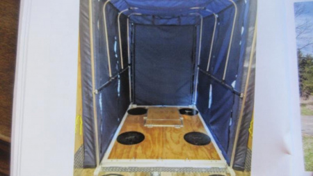 Used 2020 Polar Crib Ice Fishing/Toy Hauler/Camper Ice House