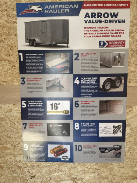 New 2025 American Hauler 6'X10' Cargo / Enclosed Trailer