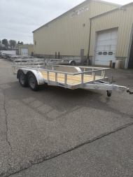 New 2025 Mission Aluminum 80 x14' Utility Trailer