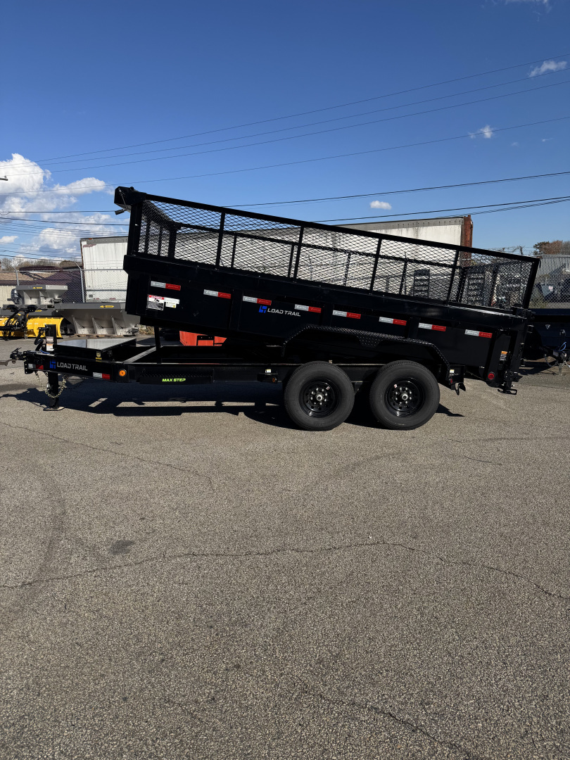 New 2025 LOAD TRAIL 83" X 14' LOW-PRO DUMP TRAILER 24" Side Extensions