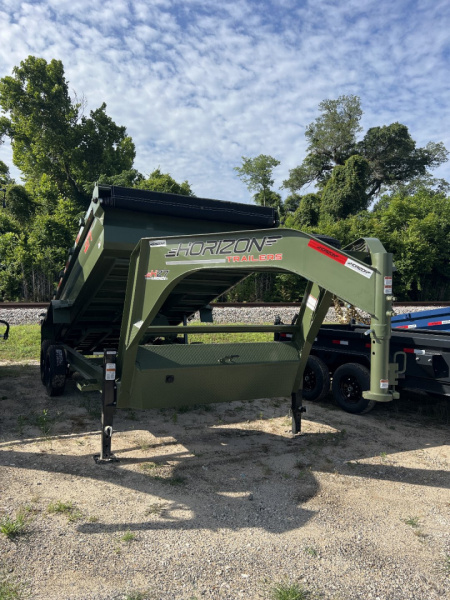 New 2025 HZTM HZ7GN 2X16 7K Dump Trailer