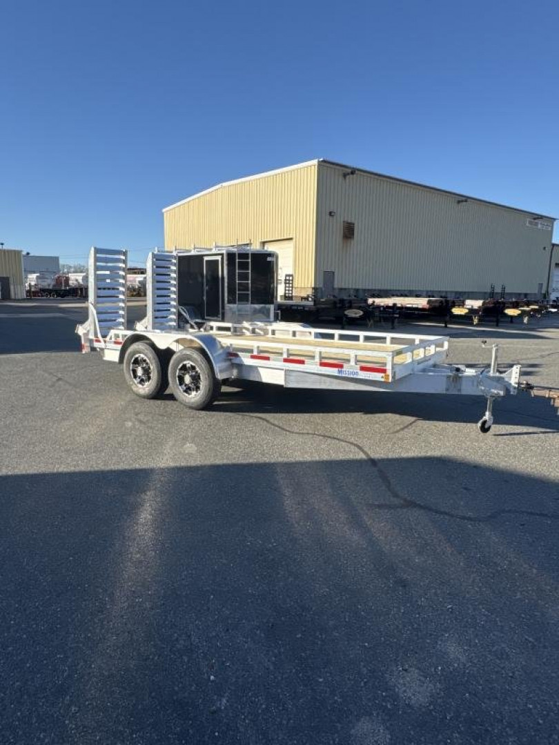 New 2025 Mission 80"X16' Aluminum Equipment Trailer