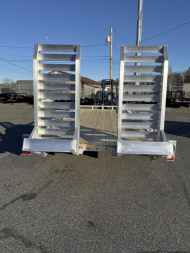New 2025 Mission 80"X16' Aluminum Equipment Trailer