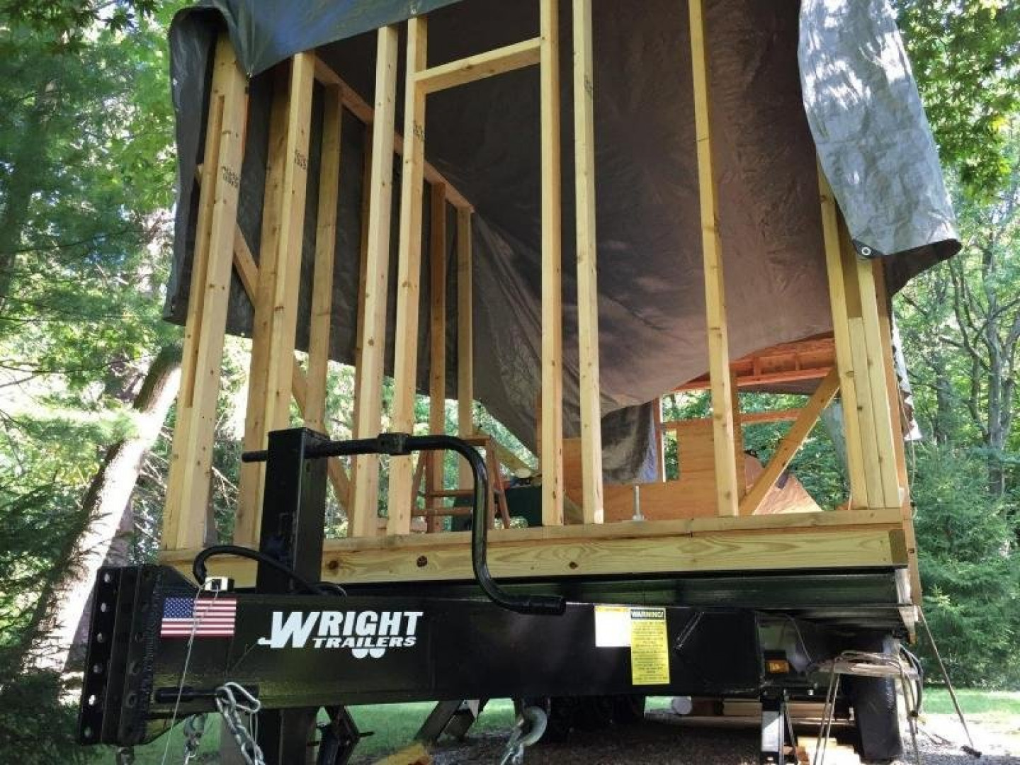 New Custom deckover tiny house trailer frame