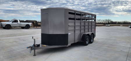 New 2025 Titan Trailer Stock 16X6 CHALLENGER TORSION AXLES