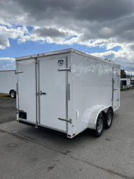 New 2022 Quality Cargo 7 x 14 TA Cargo / Enclosed Trailer - DOUBLE REAR DOOR