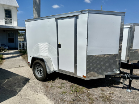 New 2025 Covered Wagon Trailers 5X8 SA Cargo / Enclosed Trailer