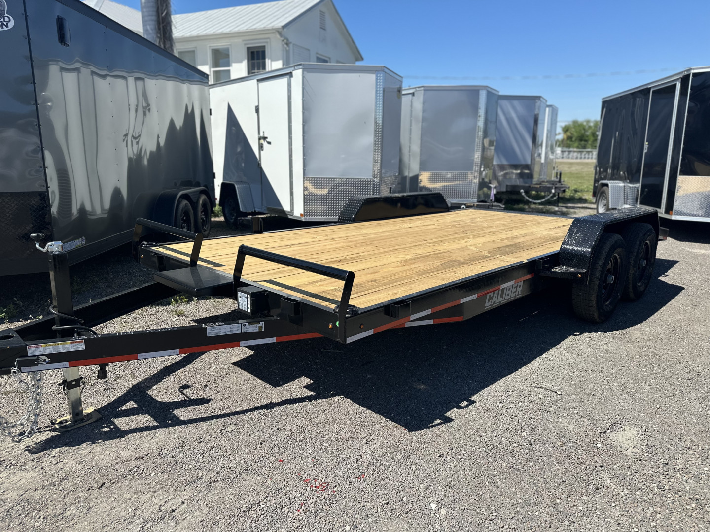 New 2025 Caliber Trailer Mfg 7X18 10K CAR HAULER Car / Racing Trailer