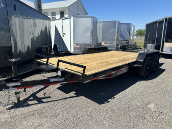 New 2025 Caliber Trailer Mfg 7X18 10K CAR HAULER Car / Racing Trailer