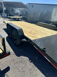 New 2025 Caliber Trailer Mfg 7X18 10K CAR HAULER Car / Racing Trailer