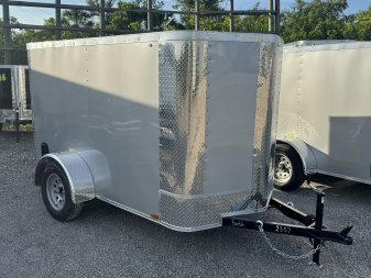 New 2025 Arising 5X8 SINGLE AXLE 2990 LB GVWR Cargo / Enclosed Trailer WITH 5FT INTERIOR HEIGHT, REAR RAMP DOOR, SIDE VENTS