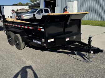 New 2025 Sure-Trac 6X12 TANDEM AXLE 10000 LB GVWR Dump Trailer WITH 2FT TALL SIDES, TARP, RAMPS, D RINGS
