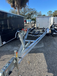 New 2025 BANDIT TANDEM AXLE 10000 LB GVWR FITS 26-28FT ALUMINUM BOAT TRAILER WITH TORSION AXLES/ADJUSTABLE BUNKS/GUIDE POLES