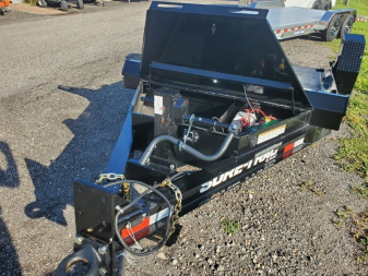 New 2025 Sure-Trac 7X12 SINGLE AXLE 7800 LB GVWR POWER DROP DECK Equipment Trailer