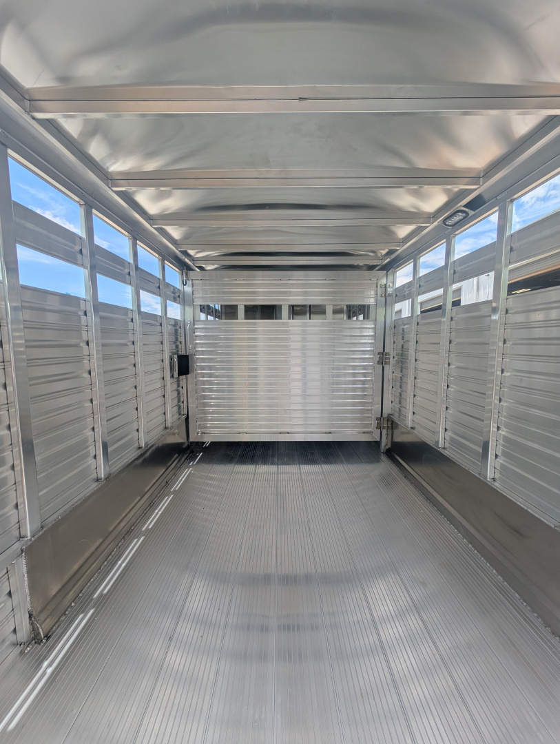 New 2025 Frontier Trailers LIVESTOCK 16'7" 10K Stock / Stock Combo Trailer