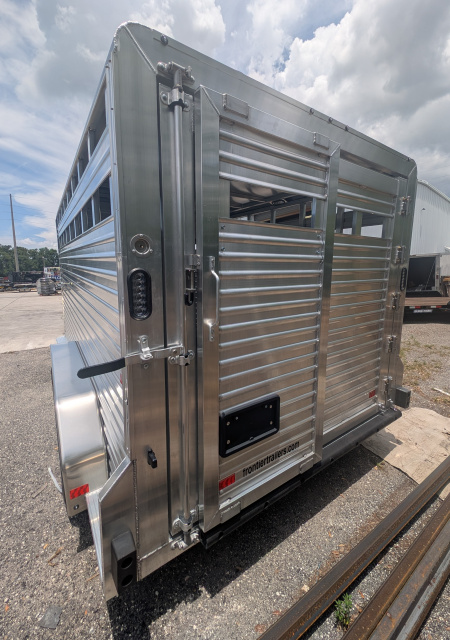 New 2025 Frontier Trailers LIVESTOCK 16'7" 10K Stock / Stock Combo Trailer