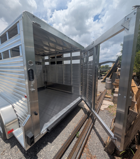 New 2025 Frontier Trailers LIVESTOCK 16'7" 10K Stock / Stock Combo Trailer