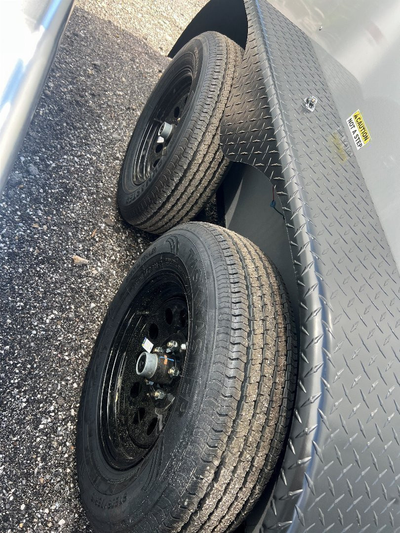 New 2025 Arising 7X14 TANDEM AXLE CARGO/ENCLOSED TRAILER WITH FULL TUBE FRAME/6'3" HEIGHT/REAR RAMP DOOR/BLACKOUT PACKAGE