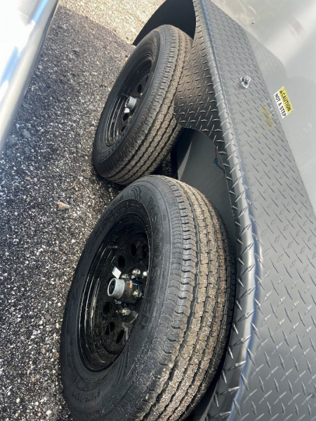 New 2025 Arising 7X14 TANDEM AXLE CARGO/ENCLOSED TRAILER WITH FULL TUBE FRAME/6'3" HEIGHT/REAR RAMP DOOR/BLACKOUT PACKAGE