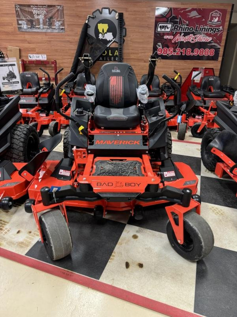 New 2025 Bad Boy MAVERICK 60" KAWASAKI FS730 24 HP  Lawn Mowers