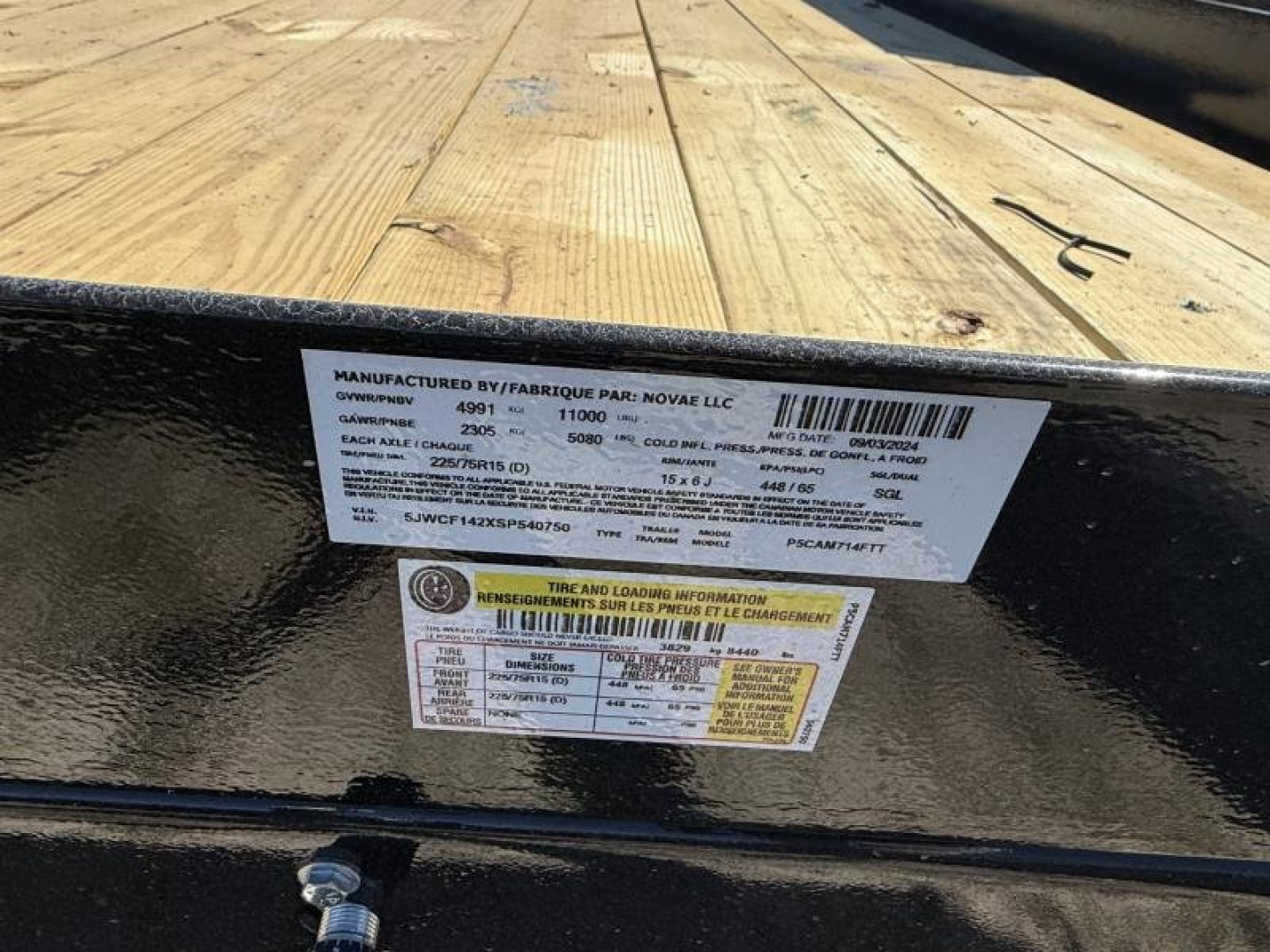 New 2024 Cam Superline P5CAM612FTT (6' x 12' 11K) Tilt Trailer