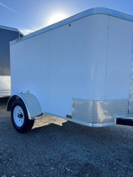 New 2025 Arising 4X6 SINGLE AXLE 3K Cargo / Enclosed Trailer WITH 4FT INTERIOR HEIGHT/REAR RAMP DOOR/FULL TUBULAR FRAME
