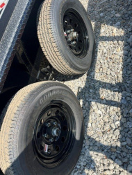 New 2025 Down 2 Earth 7X14 TANDEM AXLE 7000 LB GVWR Utility Trailer WITH REAR RAMP GATE/MESH SIDES