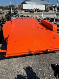 New 2025 Down 2 Earth 7X16 TANDEM AXLE 14000 LB GVWR Equipment Trailer WITH STEEL DECK/STAND UP RAMPS
