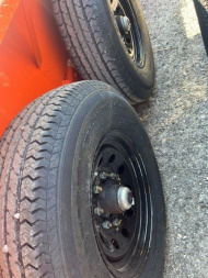 New 2025 Down 2 Earth 7X16 TANDEM AXLE 14000 LB GVWR Equipment Trailer WITH STEEL DECK/STAND UP RAMPS