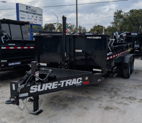New 2025 Sure-Trac 7X16 PRO DUMP 2FT SIDES 15.4K Dump Trailer