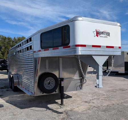 New 2025 Frontier Trailers LIVESTOCK GN 7X20 14K Stock / Stock Combo Trailer