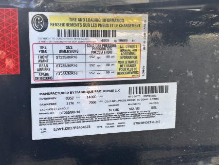 New 2023 Sure-Trac 7X20 TANDEM AXLE 14000 LB GVWR EQUIPMENT Trailer WITH 2FT TUBE TOP SIDES/14 PLY TIRES/ HEAVY DUTY SPLIT CONTRACTOR GATE