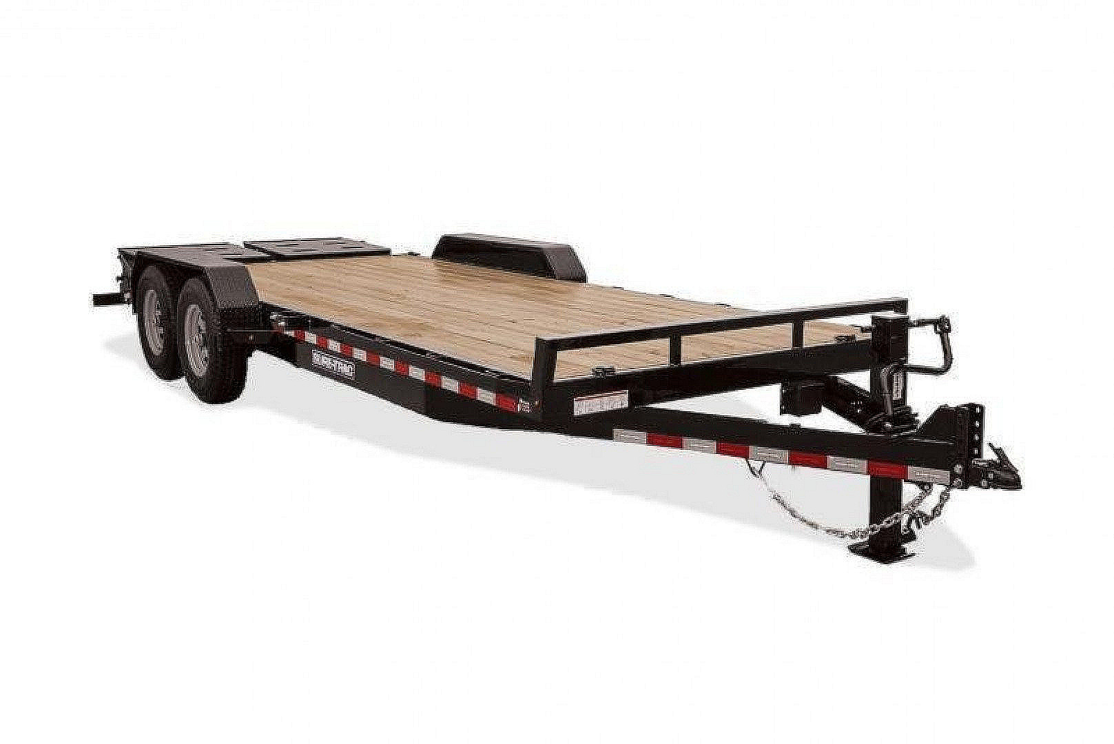 New 2023 Sure-Trac 7X20(17+3) TANDEM AXLE 16000 LB GVWR Equipment Trailer WITH FULL WIDTH RAMPS