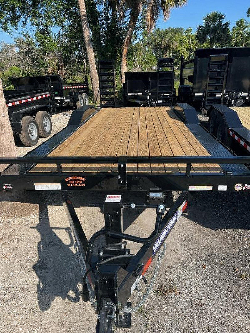 New 2023 Sure-Trac 8.5X20(18+2) TANDEM AXLE 14000 LB GVWR Equipment Trailer WITH DRIVE OVER FENDERS
