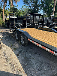New 2023 Sure-Trac 8.5X20(18+2) TANDEM AXLE 14000 LB GVWR Equipment Trailer WITH DRIVE OVER FENDERS