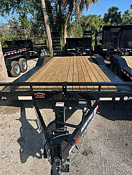 New 2023 Sure-Trac 8.5X20(18+2) TANDEM AXLE 14000 LB GVWR Equipment Trailer WITH DRIVE OVER FENDERS