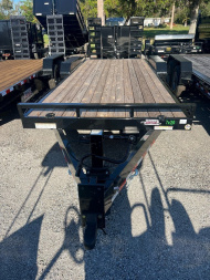 New 2025 Sure-Trac 7X20(18+2) TANDEM AXLE 16000 LB GVWR Equipment Trailer WITH STAND UP RAMPS