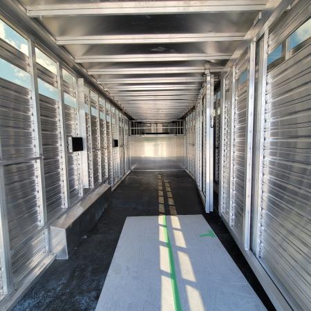New 2024 Frontier Trailers LIVESTOCK GN 8X24 Stock / Stock Combo Trailer