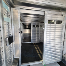 New 2024 Frontier Trailers LIVESTOCK GN 8X24 Stock / Stock Combo Trailer