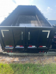 New 2024 Sure-Trac 7X20 TANDEM AXLE 25900 LB GVWR GOOSENECK Dump Trailer WITH 4FT SIDES/TARP/RAMPS/7 GUAGE FLOOR/DUAL HYDRAULIC JACKS